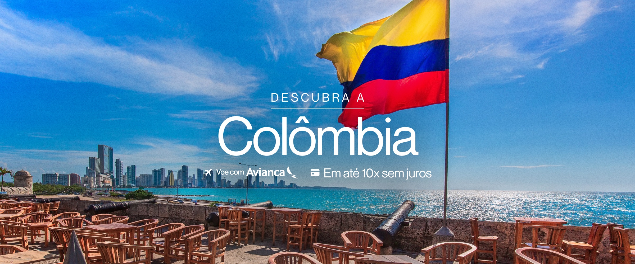 Oferta de viagem para a Colômbia