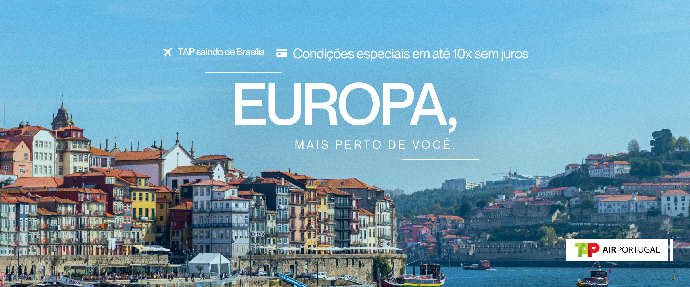Oferta de viagem para a Europa